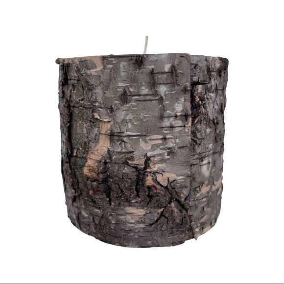 Zodax Dark Birchwood Fragrance Free Pillar Candle • NWT - Picture 4 of 7